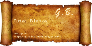 Gutai Bianka névjegykártya