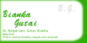 bianka gutai business card